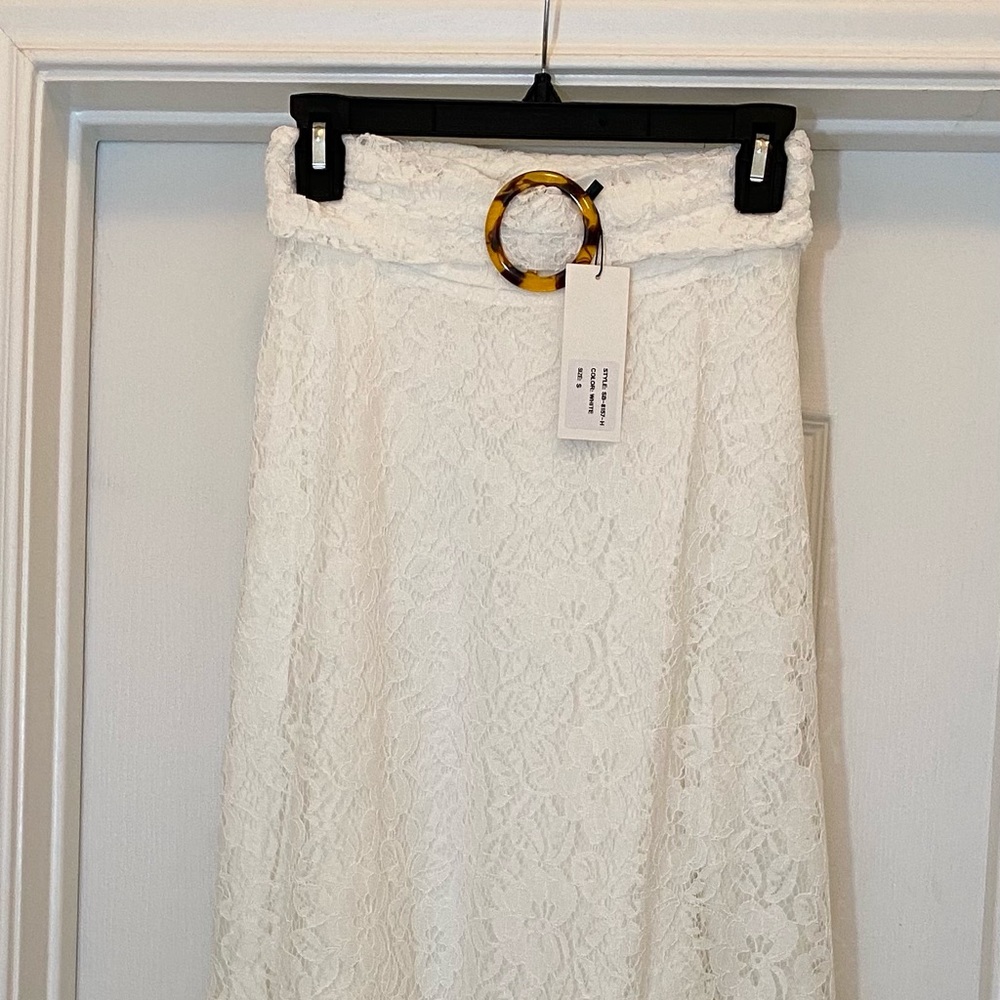 White Lace Skirt - image 1